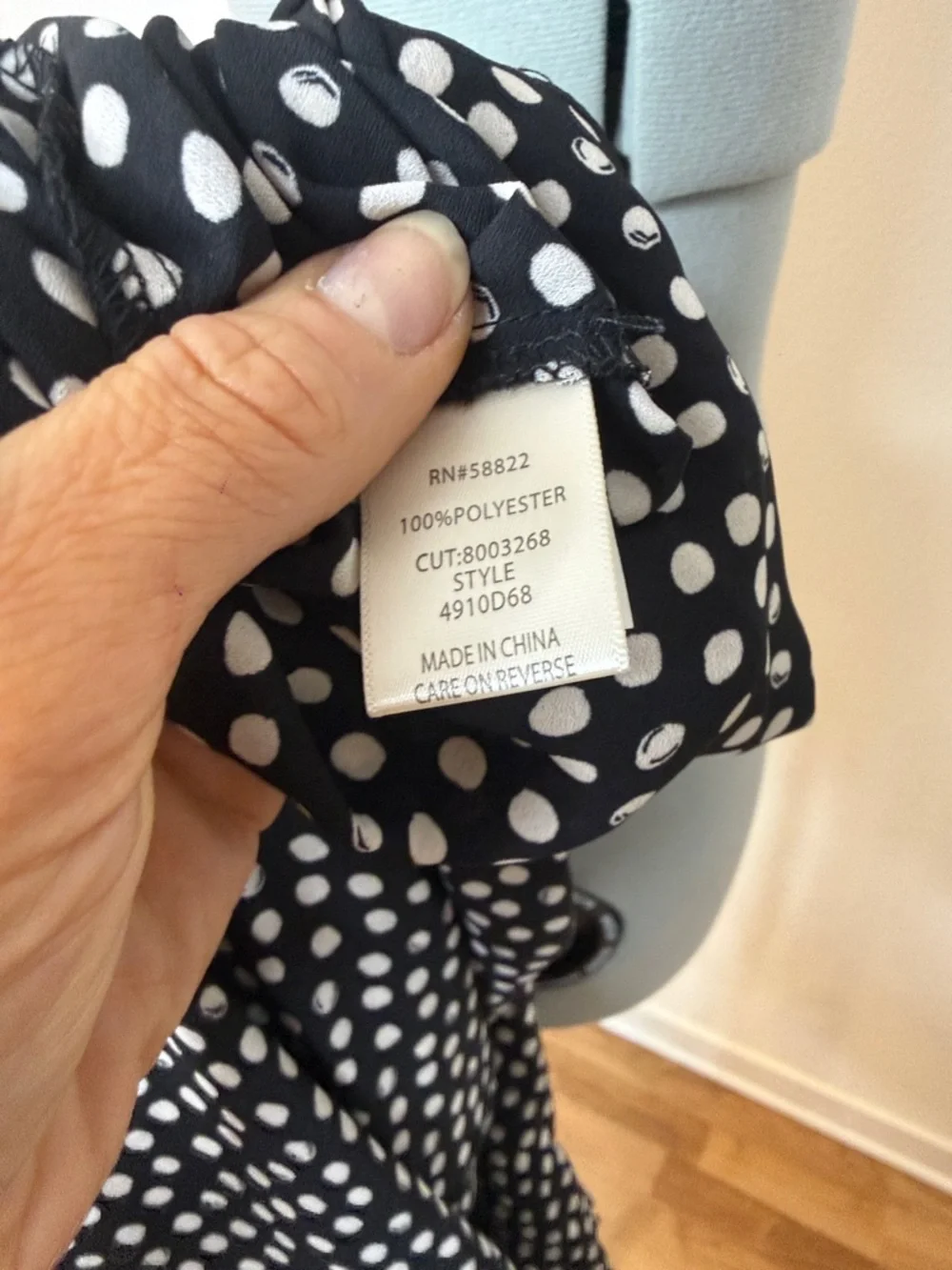 Max Studio London Polka Dot Maxi Dress Tie Waist Feminine Summer XS NWT - Picture 8 of 9